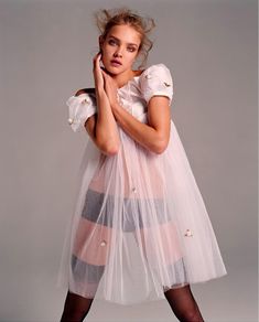 Наталья Водянова в белье для журнала Vogue фото #2