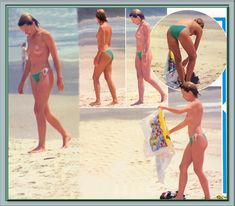 Сексуальная Кайли Миноуг топлесс на пляже фото #3