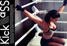 Спортивное тело Джины Карано в журнале GQ фото #1