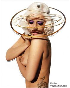Голая сочная грудь Леди Гаги в журнале V Magazine фото #2