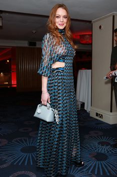 Линдси Лохан в прозрачном платье на премии The Asian Awards фото #15