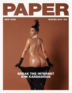 Ким Кардашьян снялась голой для журнала Paper фото #2