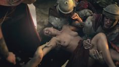 Голая Эрин Каммингс в сериале «Спартак. Кровь и песок» фото #9