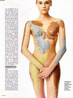 Голая Дайан Крюгер в красе для журнала ELLE фото #1