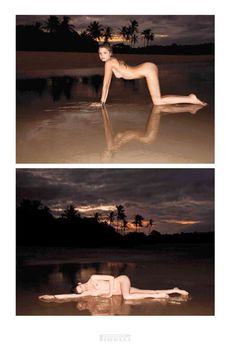 Обнаженная Эбби Ли Кершоу для  эротического календаря Pirelli фото #2