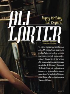 Сексуальная Эли Лартер на фото в журнале Esquire фото #3