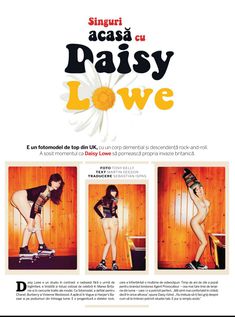Полностью голая Дэйзи Лоу  в журнале Playboy фото #1