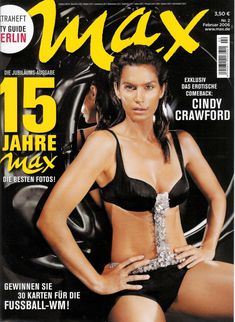 Секси Синди Кроуфорд  в журнале Max фото #1