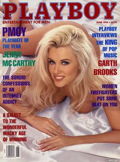 Дженни Маккарти без трусов в журнале Playboy фото #1