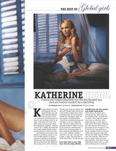 Шикарная Кэтрин Хайгл в белье для журнала The Girls of FHM фото #2