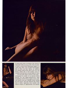 Полностью обнажённая Джейн Биркин красиво позирует для журнала Playboy фото #3