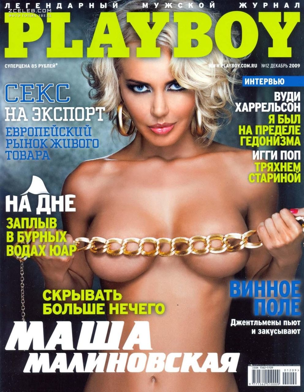 Обнаженная Маша Малиновская в журнале Playboy, 2009.