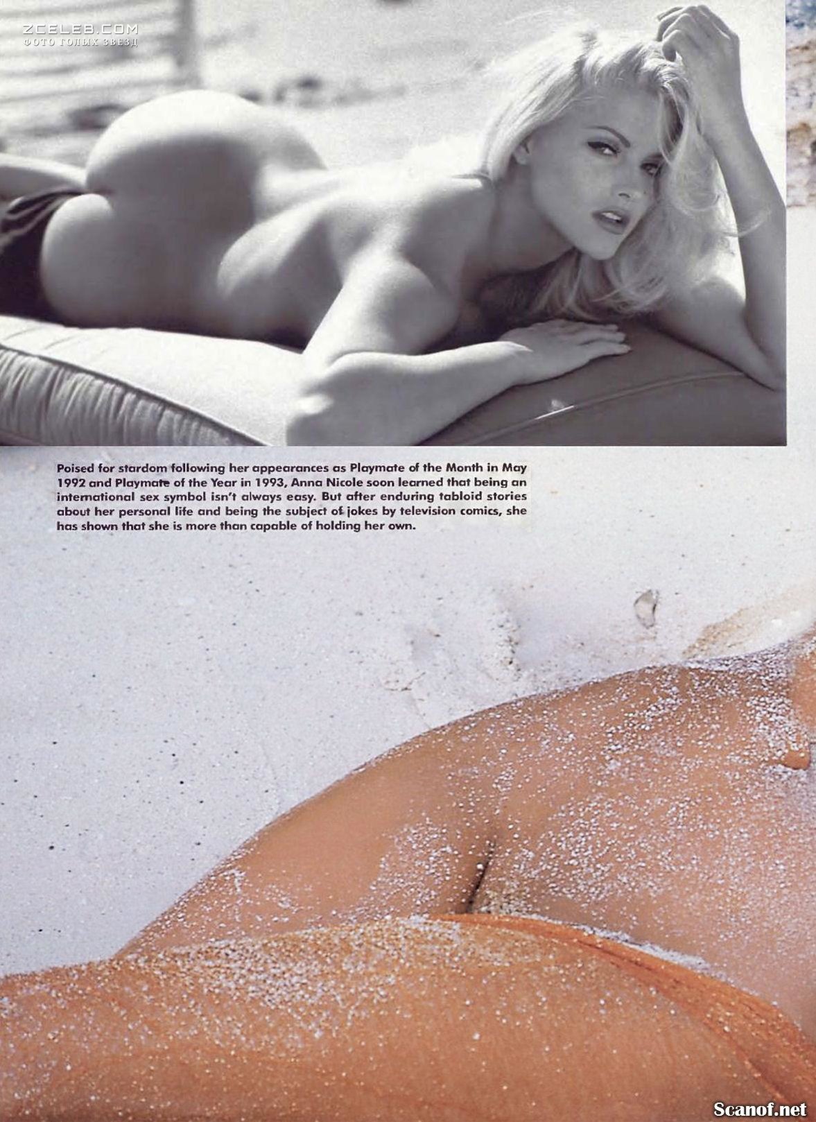 Голые сиськи Анны Николь Смит в журнале Playboy, Февраль 2001.