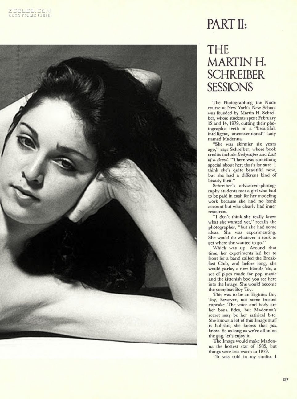 Оюнаженная Мадонна в журнале Playboy, Сентябрь 1985.